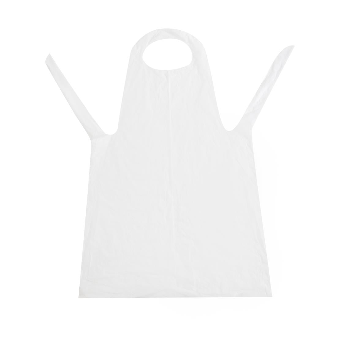 Einwegschürze aus Polyethylen weiß 14,5 Mikron (100 Stück) - Afbeelding 4