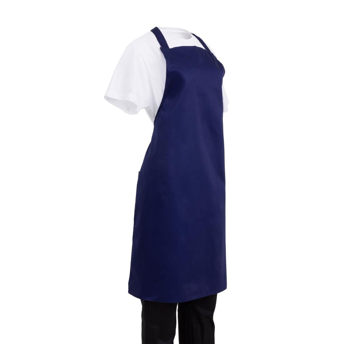 Whites Latzschürze taschenlos Marineblau 710(B)x960(L)mm - Afbeelding 9
