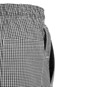 Chef Works Unisex Kochhose Easyfit schwarz weiß kleinkariert XS