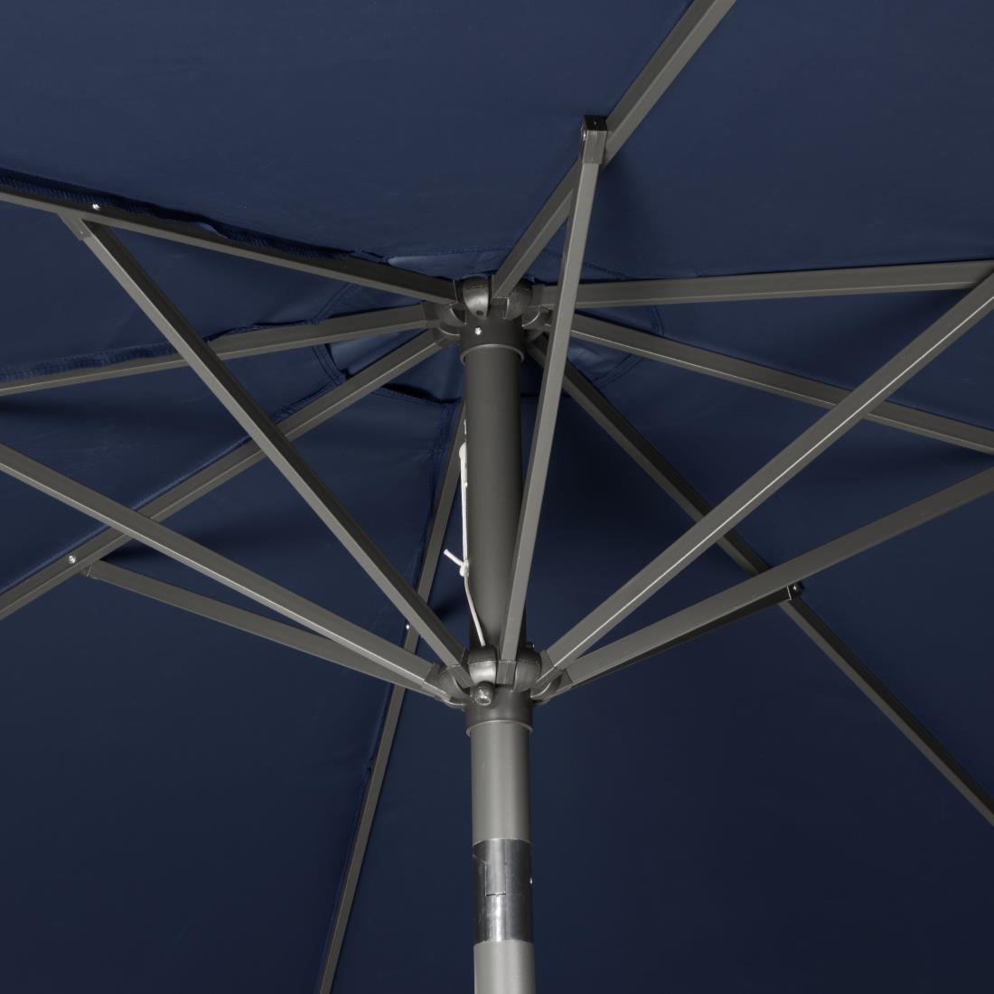 Bolero Sevilla Ronde Parasol 3M Diameter Marineblauw - Afbeelding 4