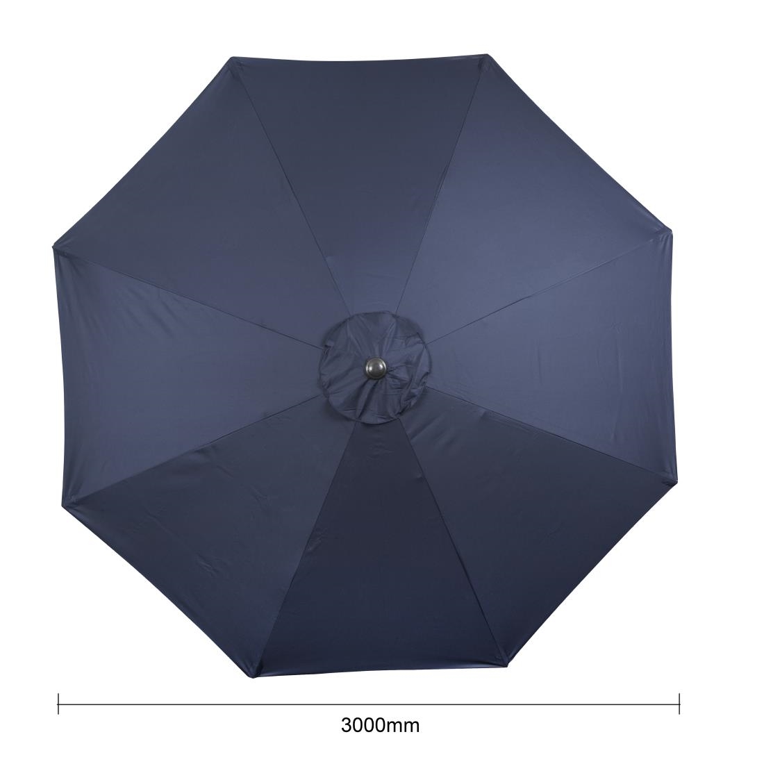 Bolero Sevilla Ronde Parasol 3M Diameter Marineblauw - Afbeelding 7