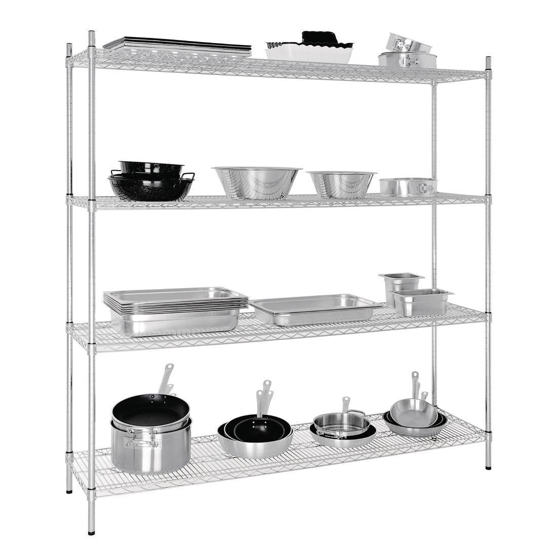 Vogue voorraadrek met 4 schappen 183x45,7cm - Afbeelding 3
