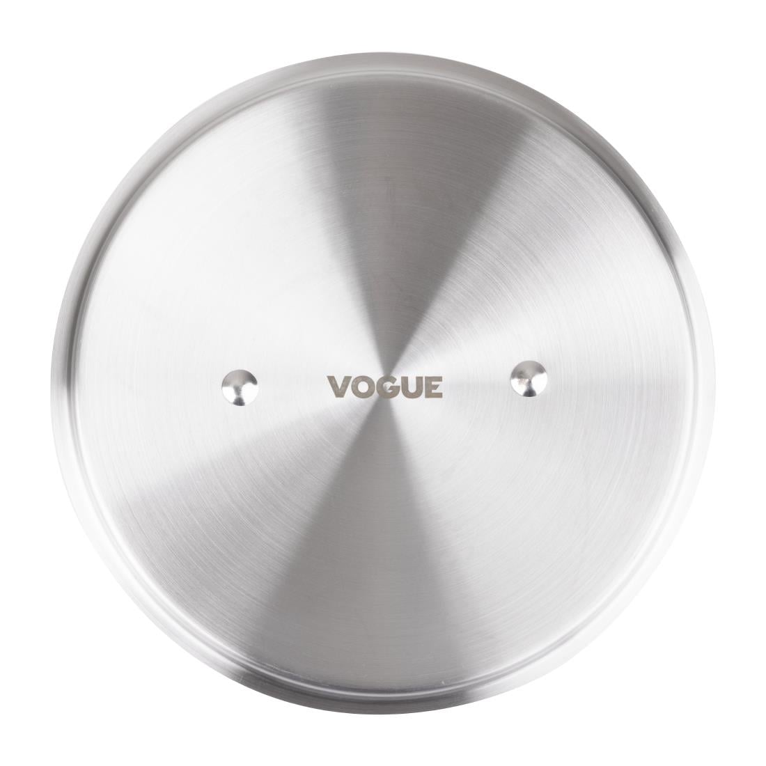 Vogue Tri Wall stoofpannendeksel 24cm van roestvrij staal en aluminium - Afbeelding 5