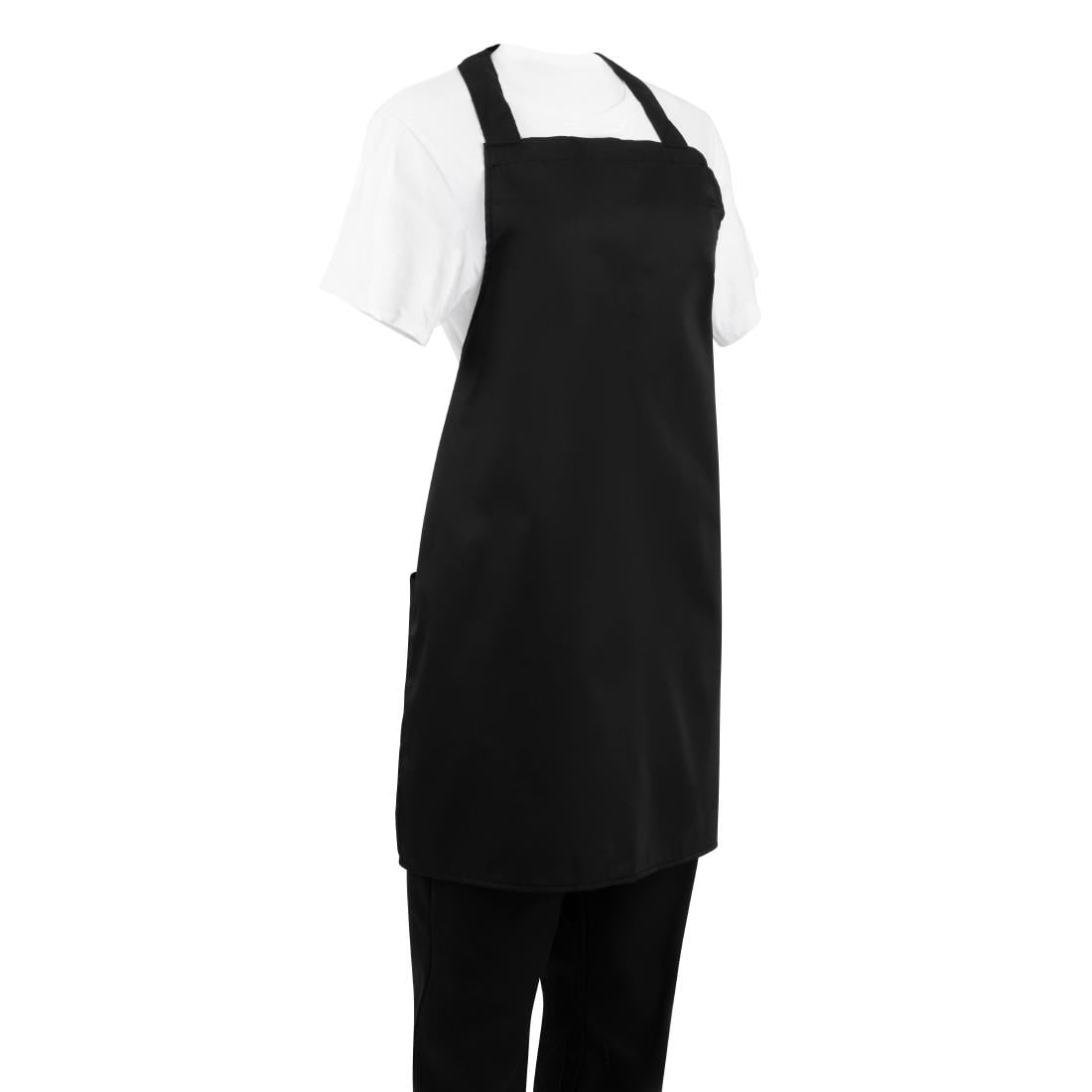 Nisbets Essentials halterschort zwart (2 stuks) - Afbeelding 3