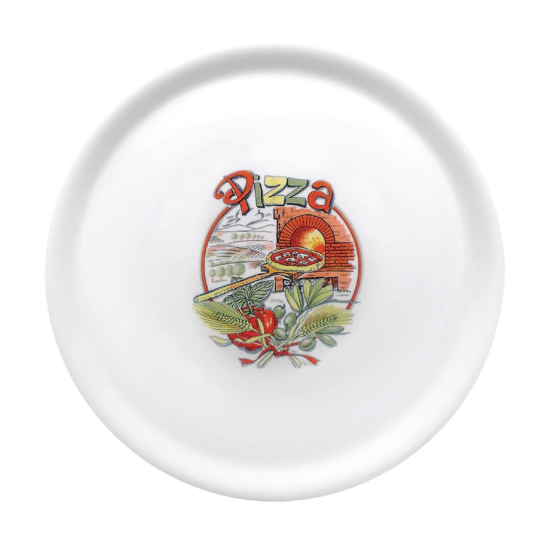 Saturnia pizzabord porselein 31cm - design 2 - Afbeelding 2