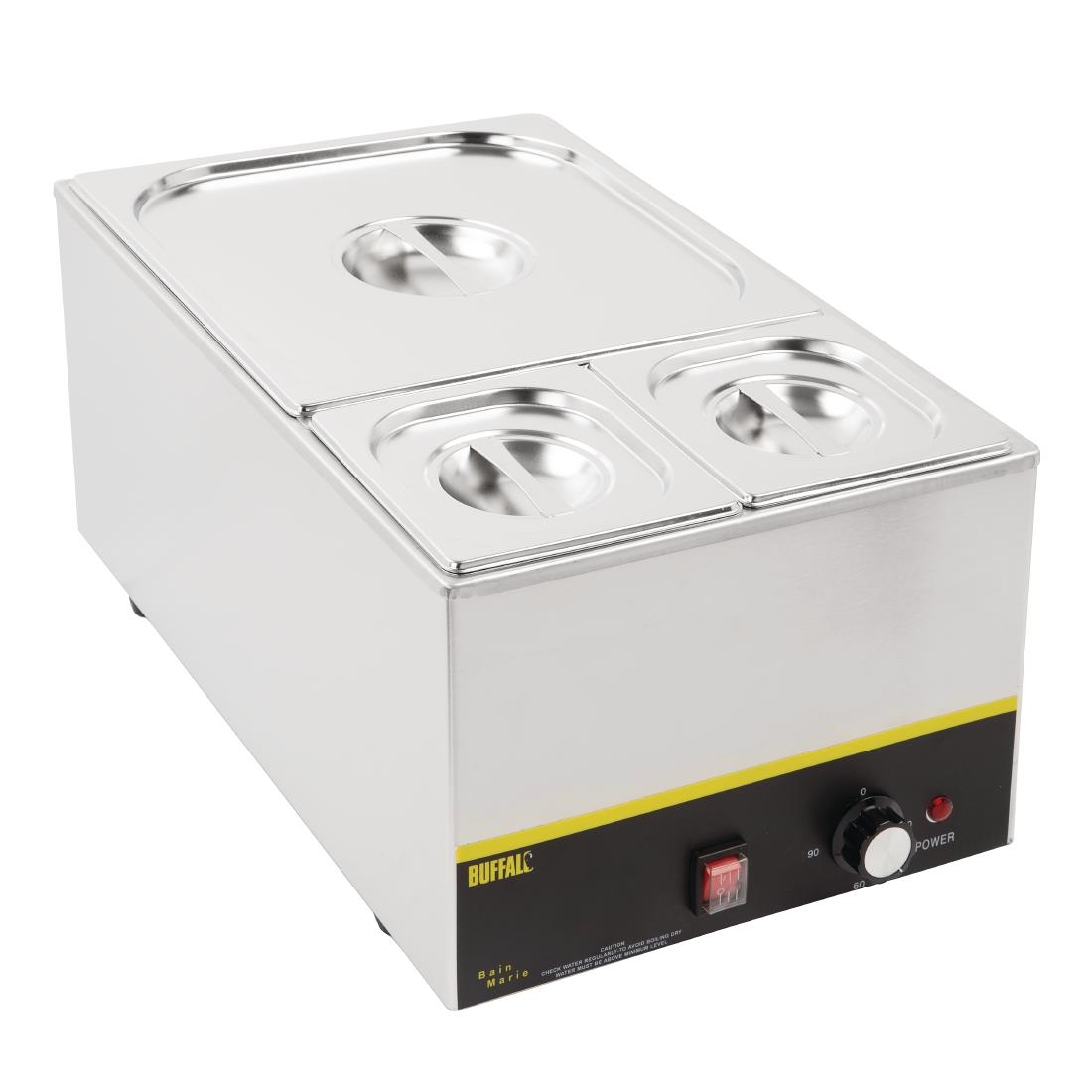 Vogue RVS Gastronorm Bakken Set 2x 1/6 en 2/3 Met Deksels - Afbeelding 3