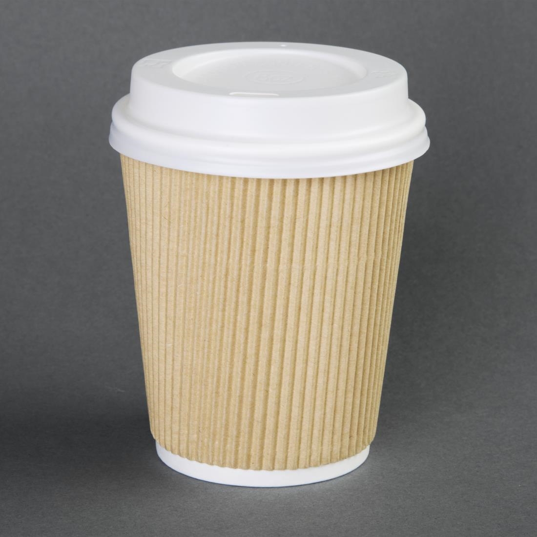 Fiesta recyclebare koffiebekerdeksels wit 340ml / 12oz en 455ml / 16oz (50 stuks) - Afbeelding 5