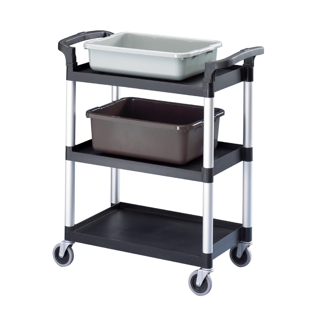 Cambro KD serveerwagen met 3 bladen zwart - Afbeelding 3