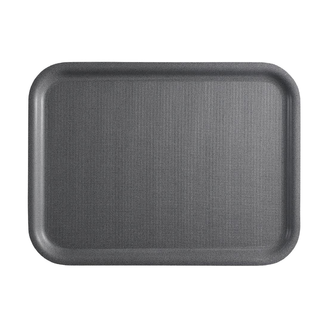Cambro Mykonos Serveerschaal Houtskool Antislip Oppervlak 340x460mm - Afbeelding 2