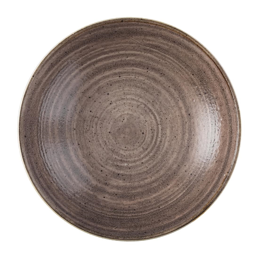 Churchill Stonecast Raw Brown Coupe Schalen 184mm (12 stuks) - Afbeelding 2