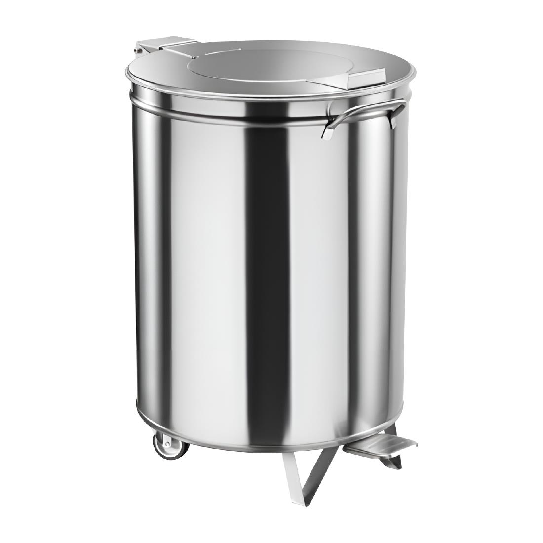 Gastro M RVS Pedaalemmer met Wielen 50L - Afbeelding 2