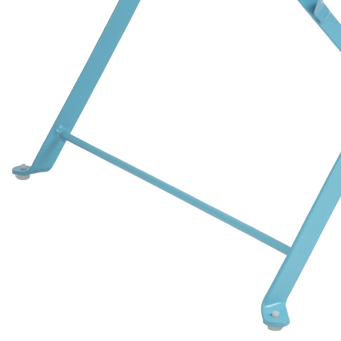 Bolero stalen opklapbare stoelen turquoise (2 stuks) - Afbeelding 4