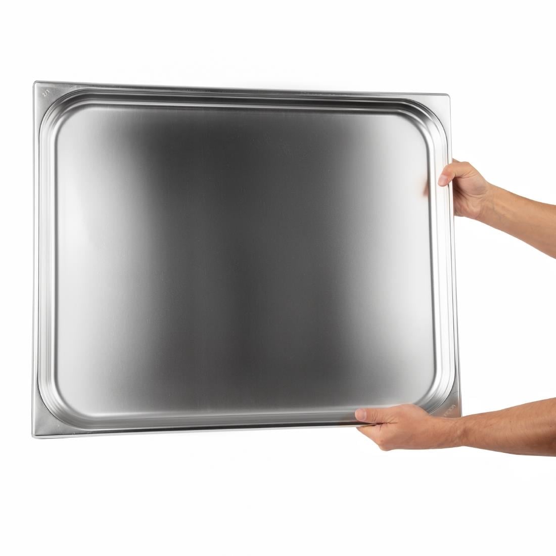 Vogue RVS 2/1 gastronormbak 40 mm - Afbeelding 3