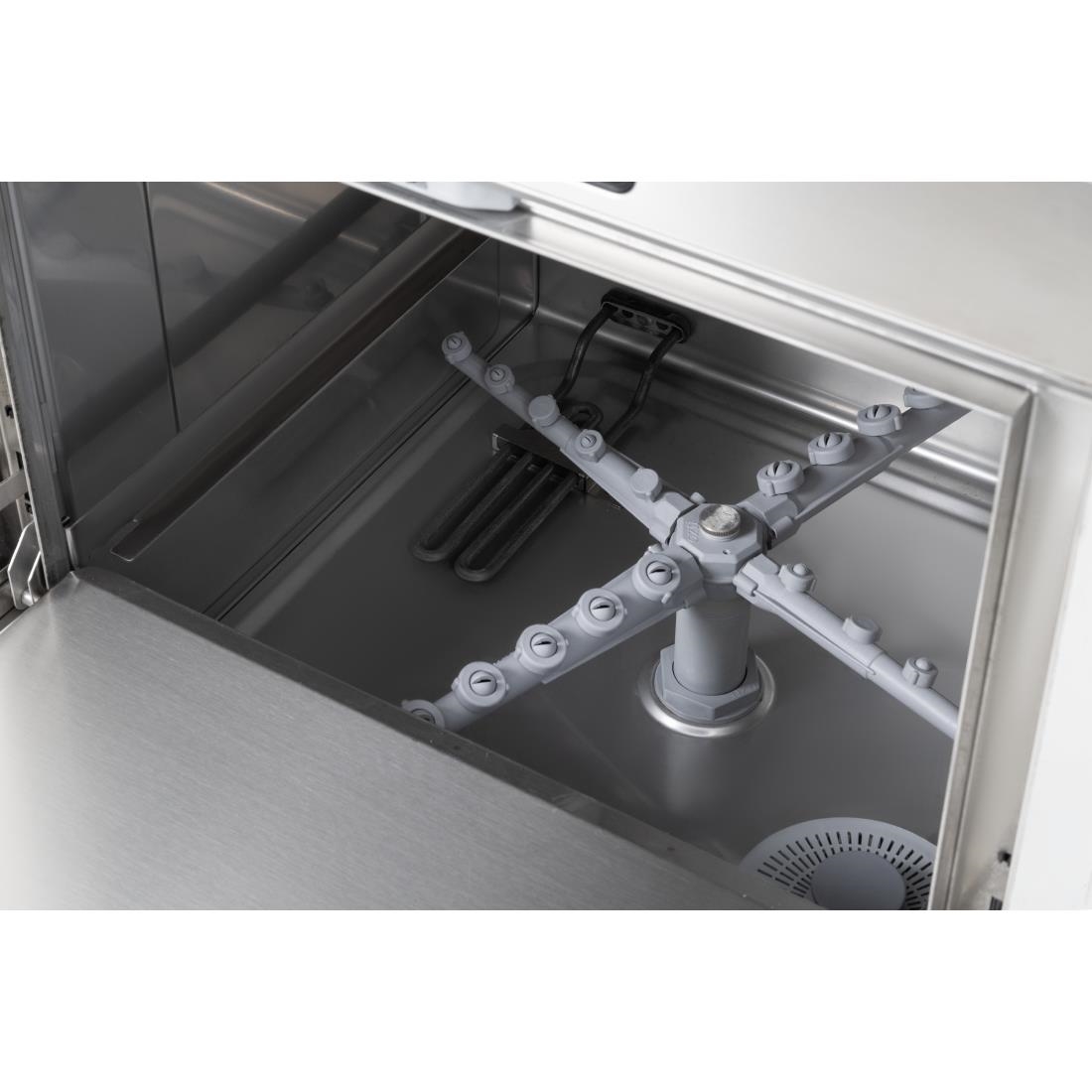 Buffalo Digitale Onderbouw Vaatwasser Met Afvoerpomp 500mm Mand 5.5Kw Enkelvoudige Fase - Afbeelding 5
