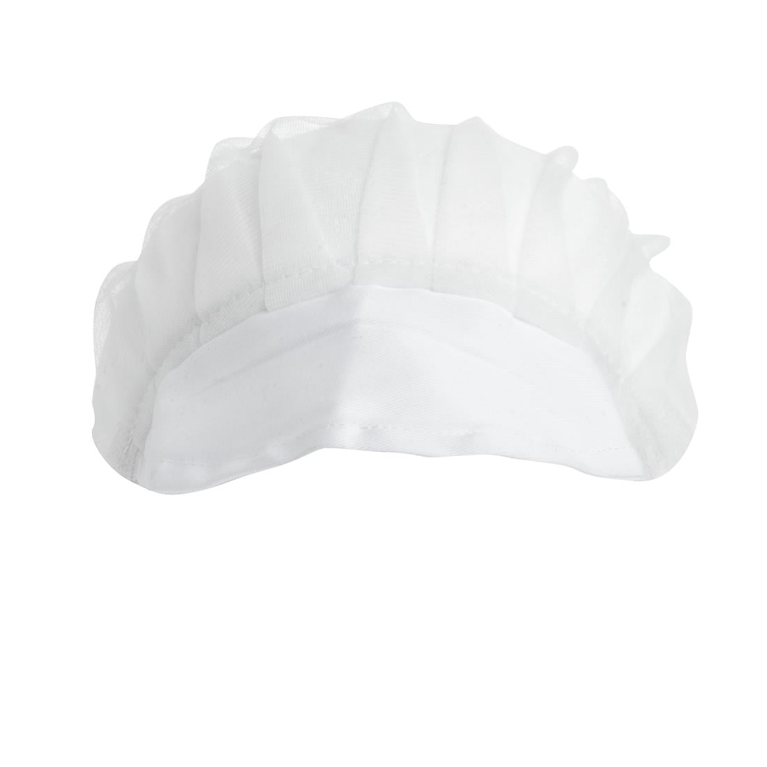 Whites nylon haarnet met klep wit - Afbeelding 6