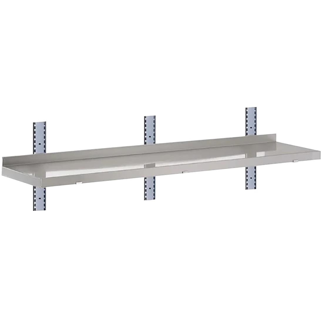 Gastro-M complete wandplank 1-laags 140x40cm - volledige montageset (excl. schroeven) - Afbeelding 2