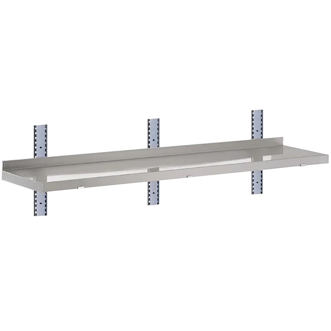 Gastro-M Complete wandplank 1 niveau 160x40cm - volledige montageset (excl. schroeven) - Afbeelding 2
