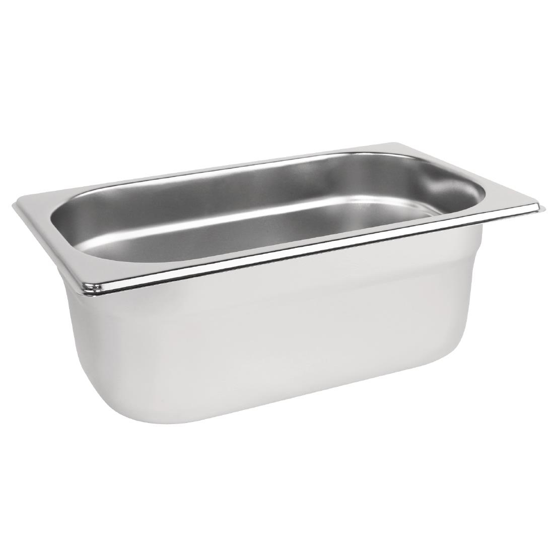 Vogue RVS 1/4 Gastronorm bak 100mm - Afbeelding 2