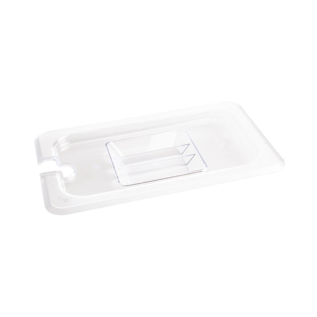 Vogue polycarbonaat deksel met lepeluitsparing GN 1/4 - Afbeelding 2