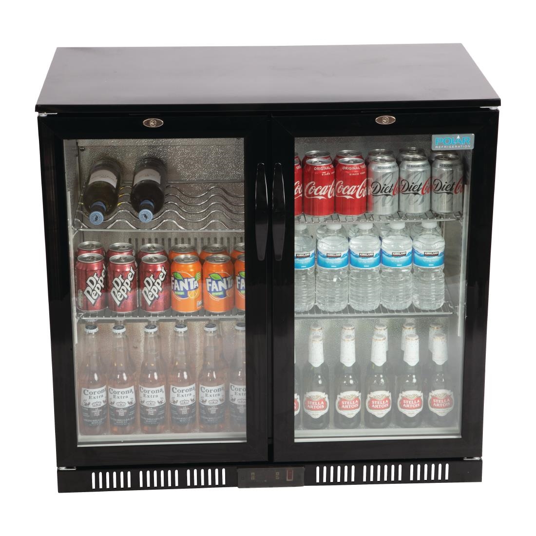 Polar G-serie 2-deurs barkoeling met klapdeuren zwart 198L - Afbeelding 4
