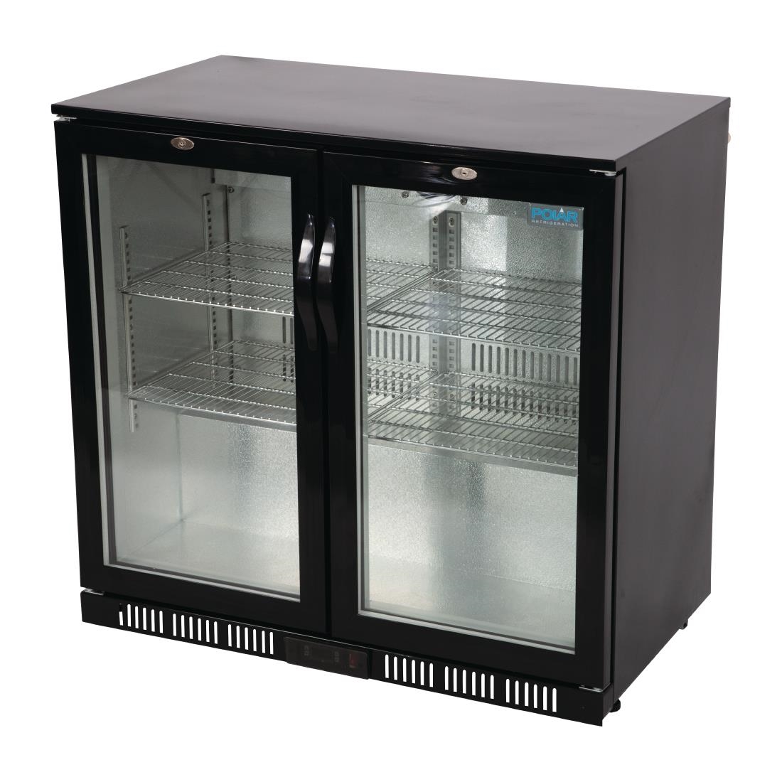 Polar G-serie 2-deurs barkoeling met klapdeuren zwart 198L - Afbeelding 8