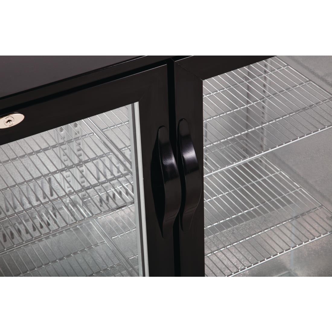 Polar G-serie 2-deurs barkoeling met klapdeuren zwart 198L - Afbeelding 9
