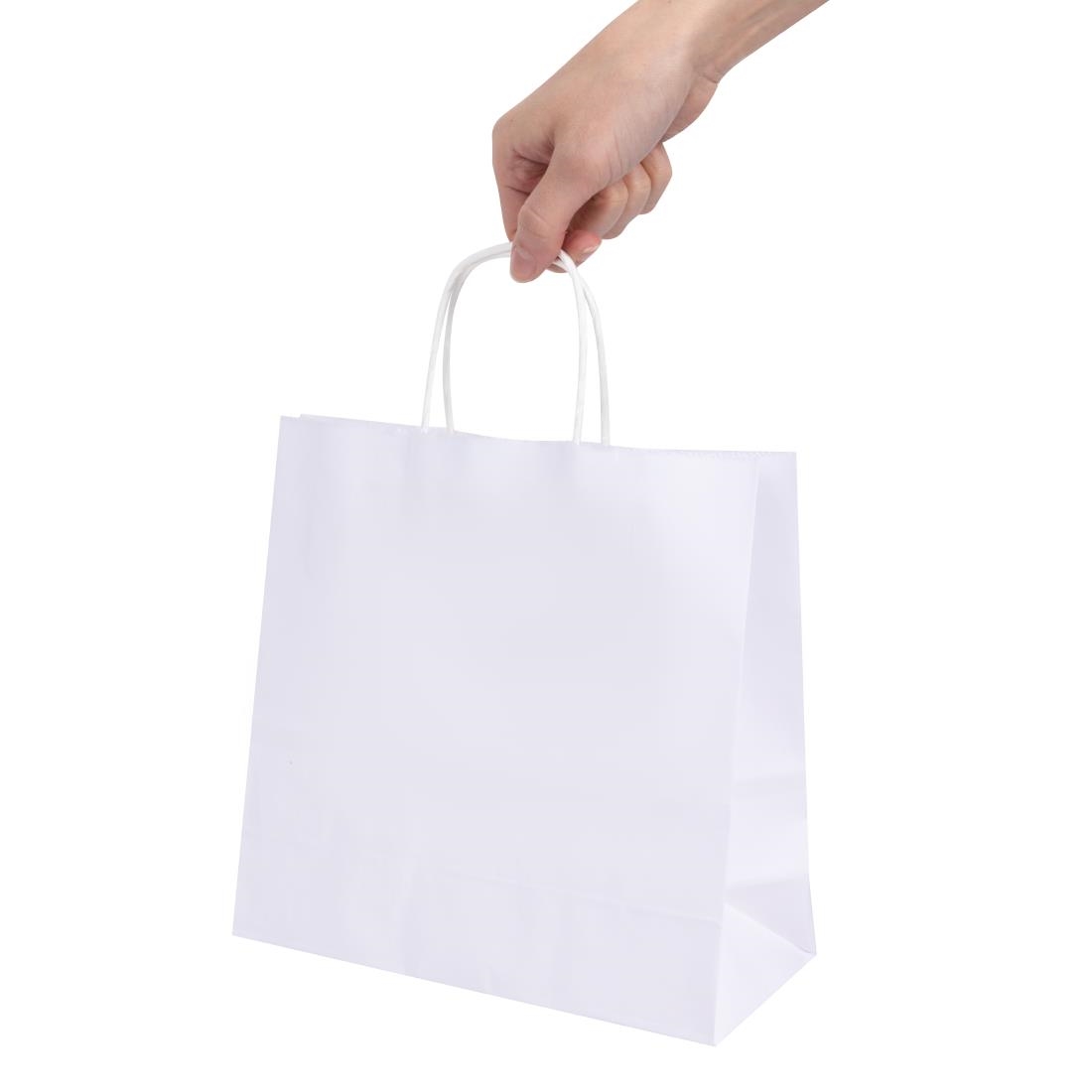 Fiesta Recyclebare Witte Papieren Tassen met Gedraaid Handvat Klein (250 stuks) - Afbeelding 6