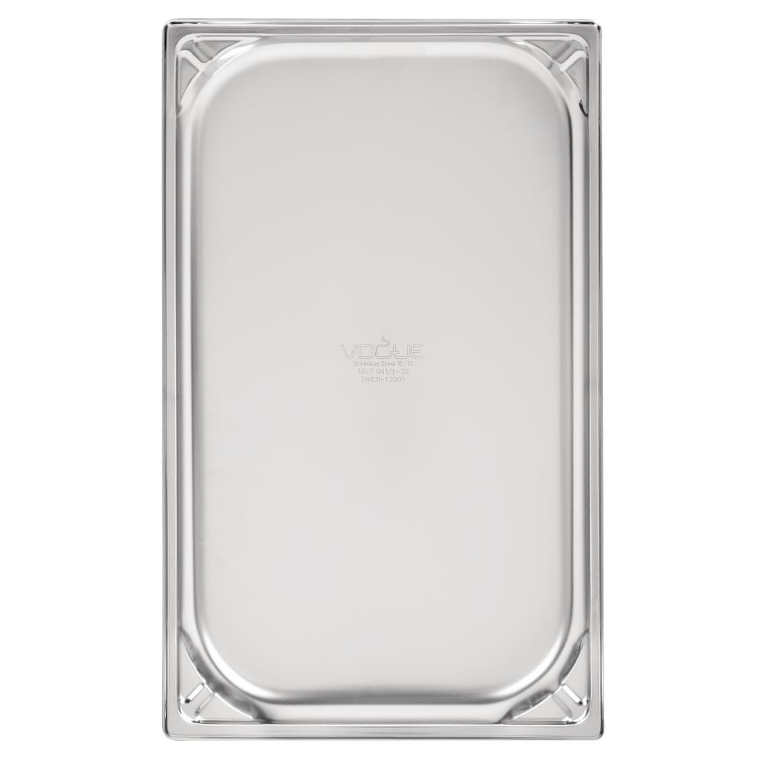 Vogue heavy-duty RVS GN 1/1 bak 20mm - Afbeelding 9