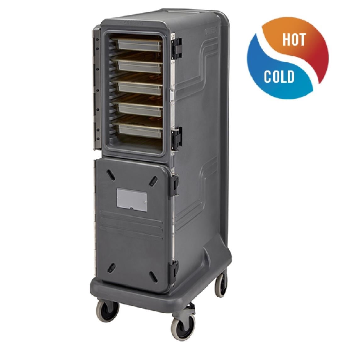 Cambro Ultra Pro Wagen Hoge Tweedeurs Wagen Voor Warme En Koude Gerechten, Antracietgrijs - Afbeelding 5