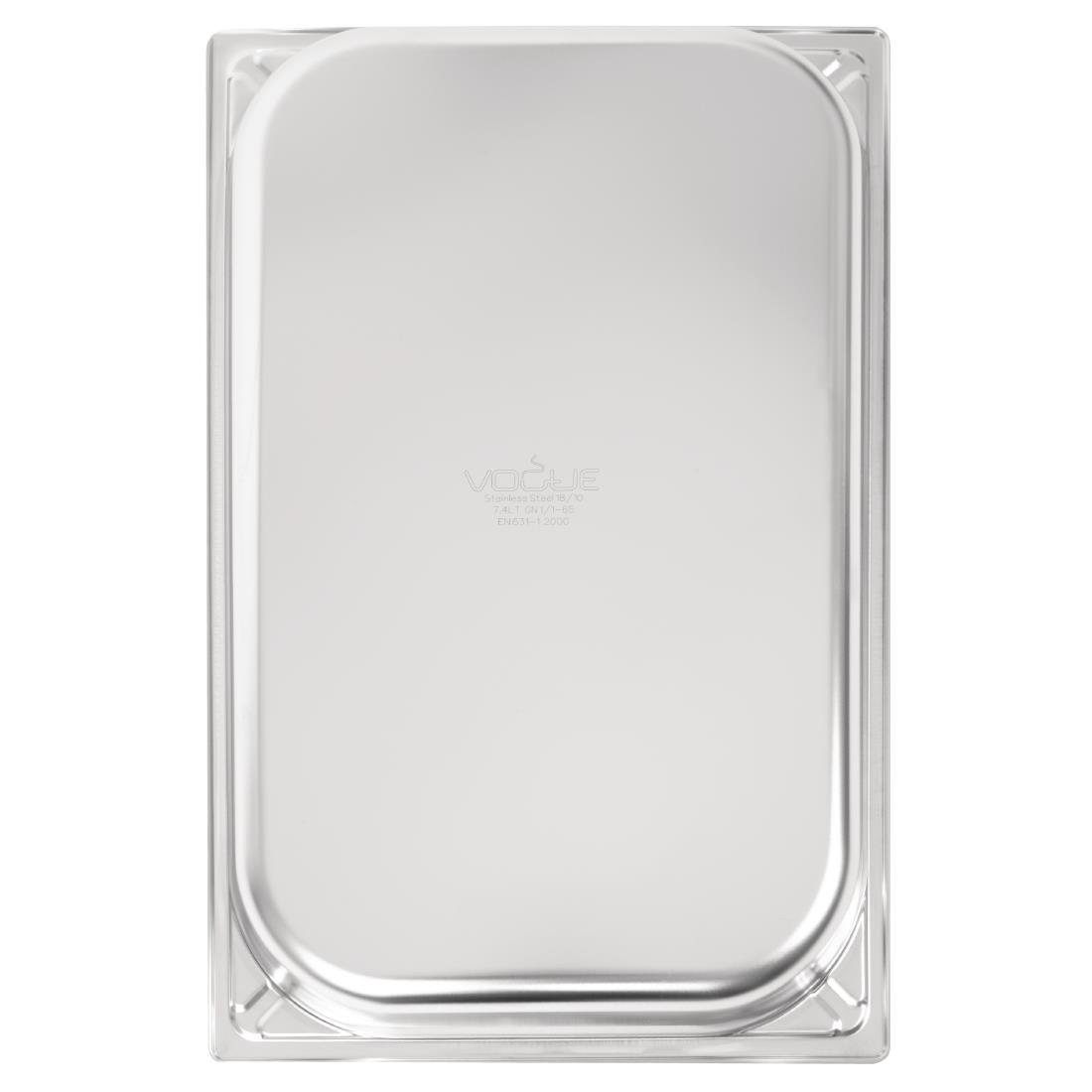 Vogue heavy-duty RVS GN 1/1 bak 65mm - Afbeelding 8