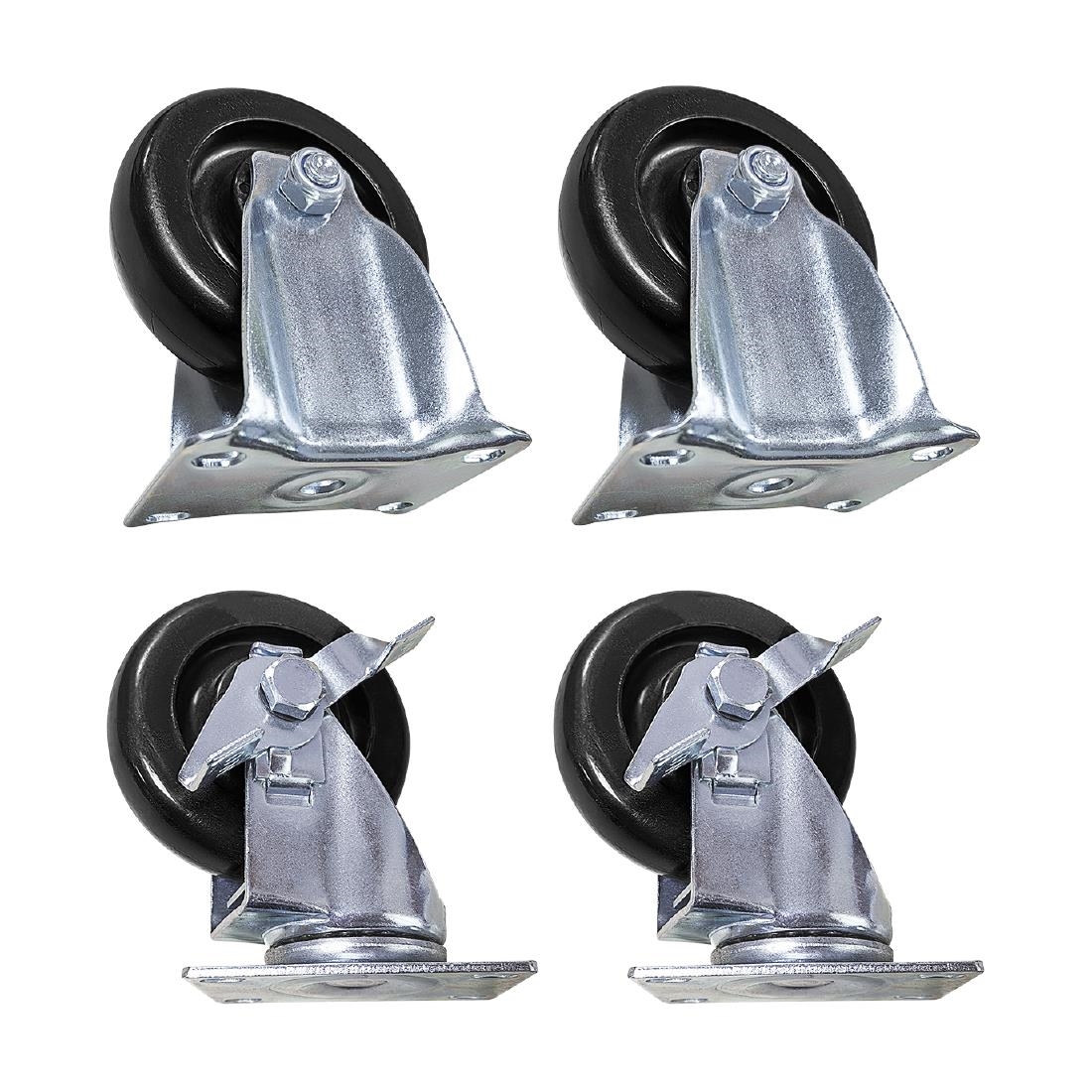 Buffalo zwenkwielen compleet (4 stuks) - Afbeelding 2