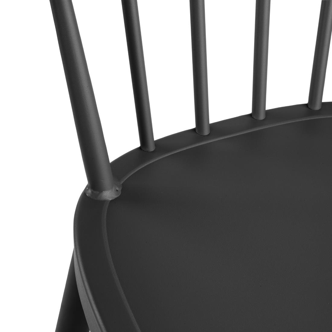 Bolero Windsor Aluminium Zwarte Hoge Krukken (2 stuks) - Afbeelding 6