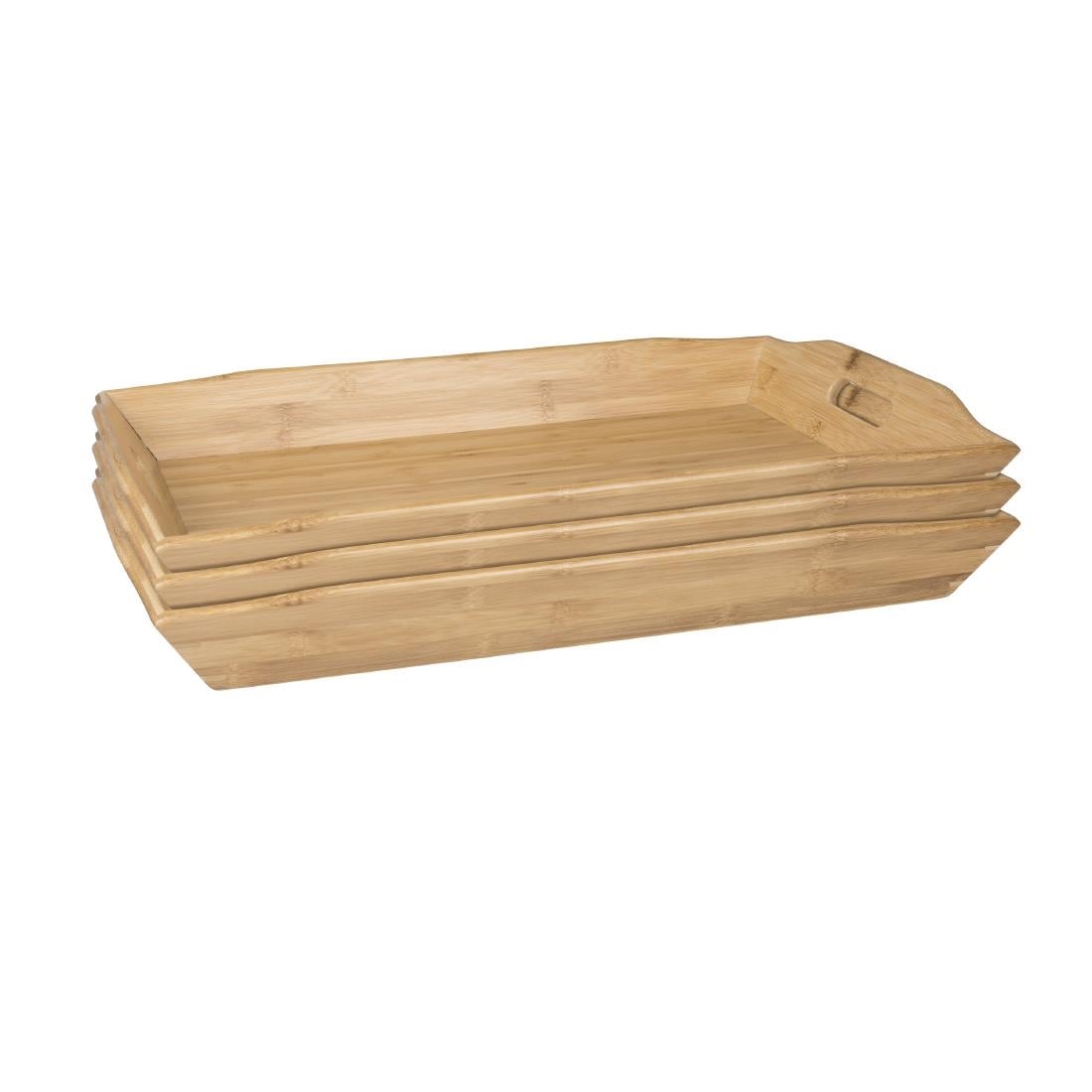 Olympia bamboo dienblad 7,6x58,4x38cm - Afbeelding 4