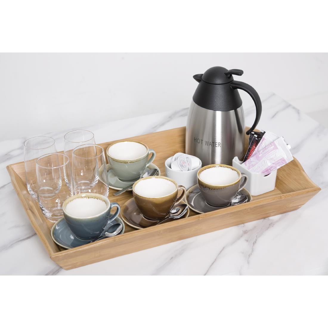 Olympia bamboo dienblad 7,6x58,4x38cm - Afbeelding 7