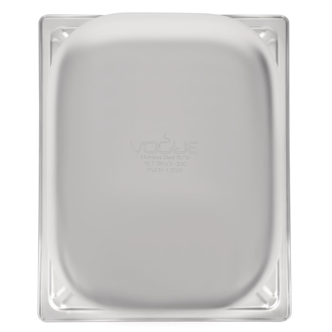 Vogue heavy duty RVS 1/2 gastronormbak 200mm - Afbeelding 7