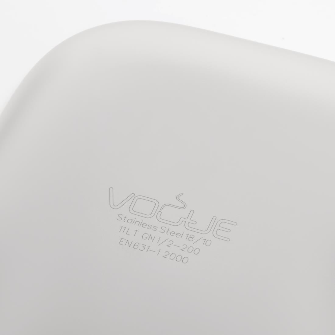 Vogue heavy duty RVS 1/2 gastronormbak 200mm - Afbeelding 8