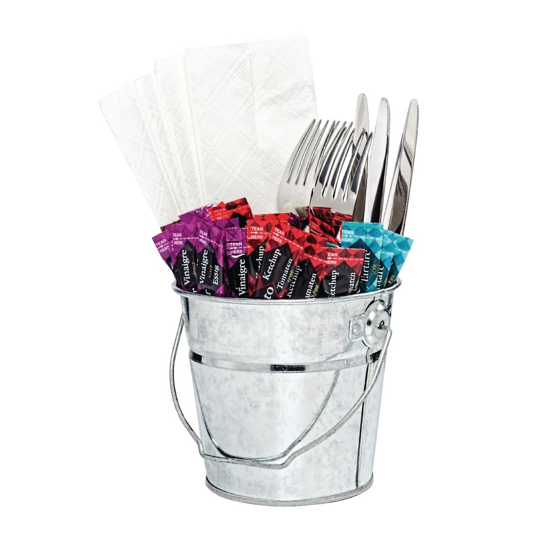 Olympia ronde gegalvaniseerde emmer 13cm - Afbeelding 2