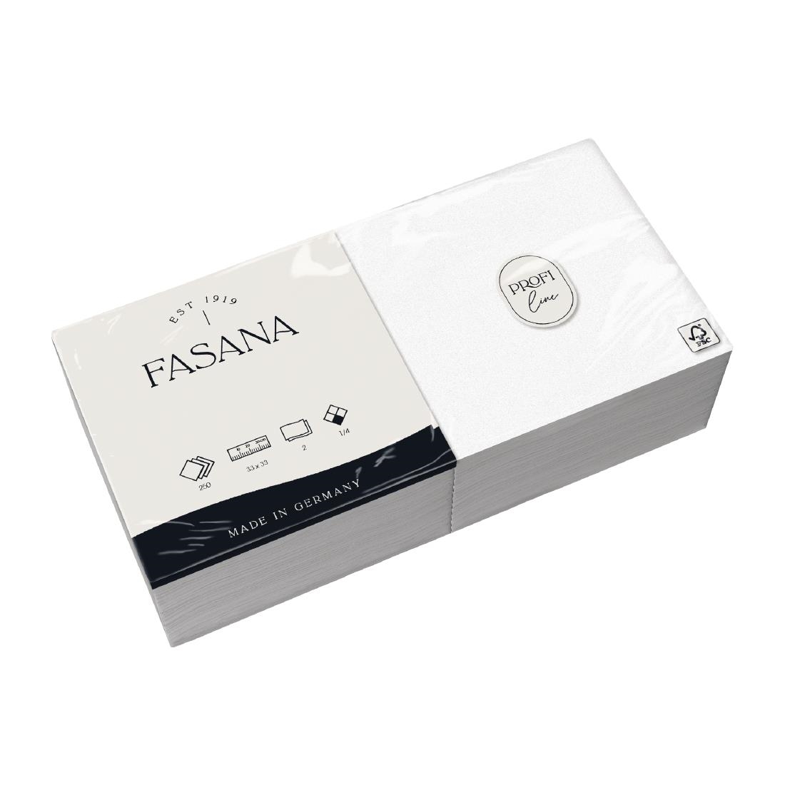 Fasana professionele tissueservetten wit 33x33cm (1500 stuks) - Afbeelding 3