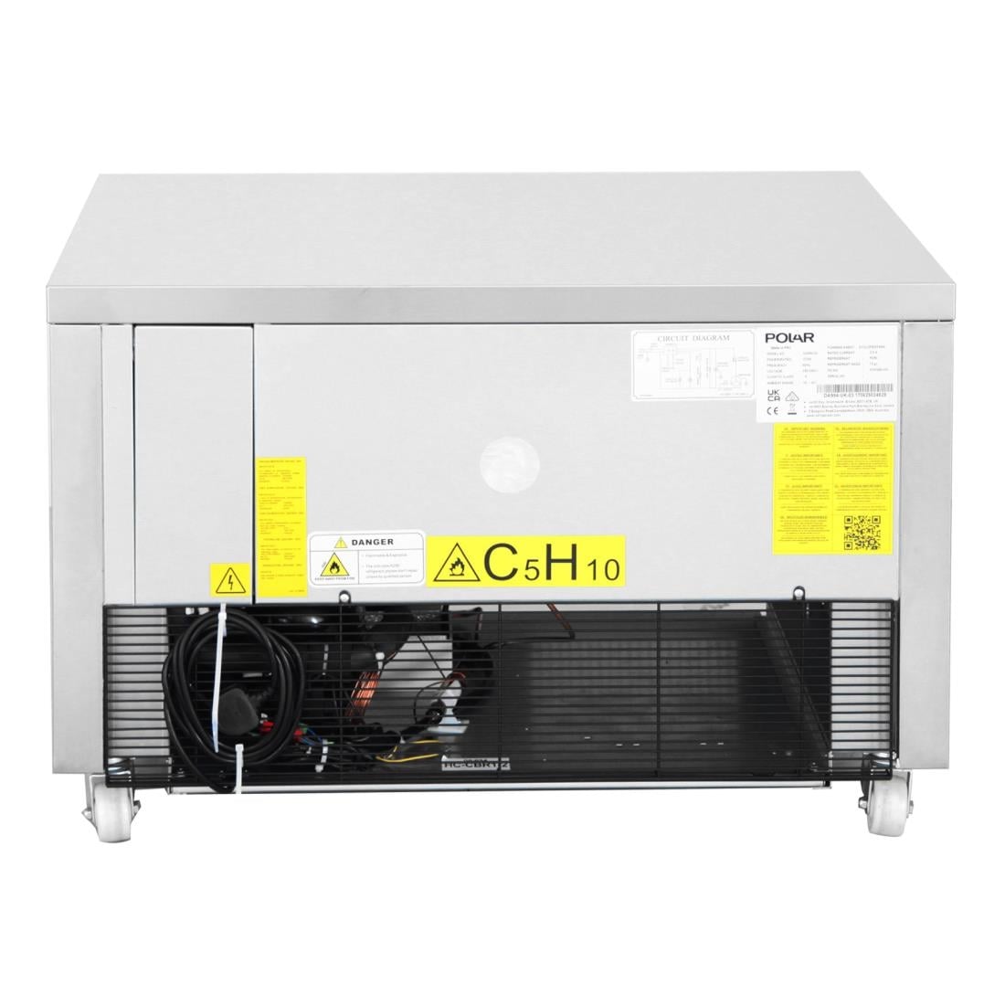 Polar U-serie compacte koel-vrieswerkbank 1 lade 2x GN 1/1 - Afbeelding 9