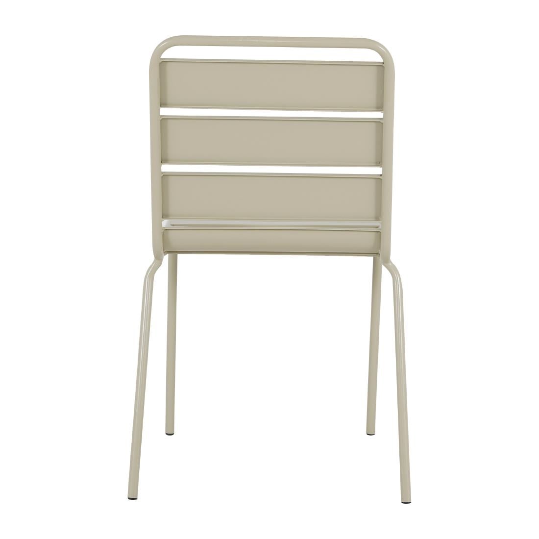 Bolero Amalfi Gelat Staal Stoel Taupe (4 stuks) - Afbeelding 5