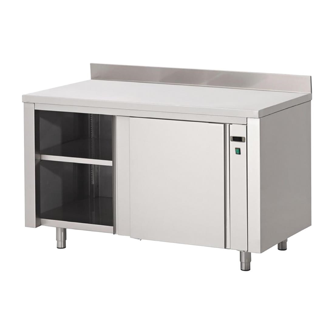Gastro M RVS warmhoudkast met achteropstand 85x200x70cm - Afbeelding 2