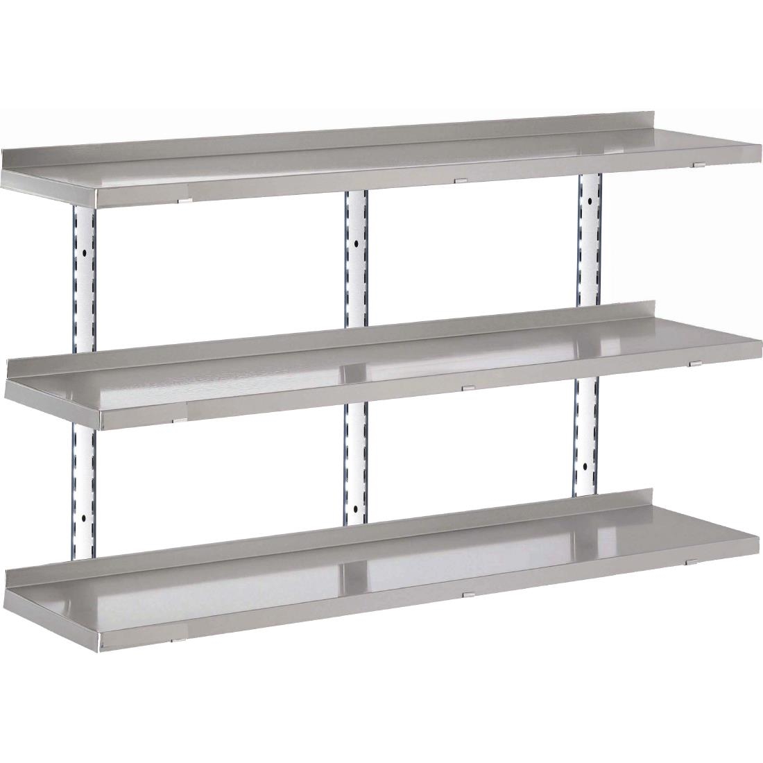 Gastro M RVS wandplank zonder steunen 160x40cm - Afbeelding 3
