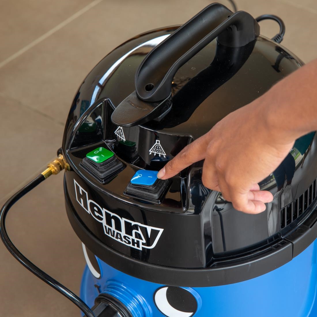 Numatic Sproei-Extractiemachine Stofzuiger Henry Wash Hvw370 Blauw Met Kit As6 - Afbeelding 8