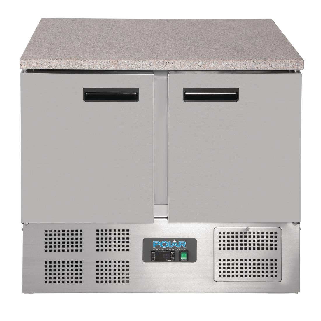 Polar G-serie koelwerkbank met marmeren werkblad 240L - Afbeelding 9
