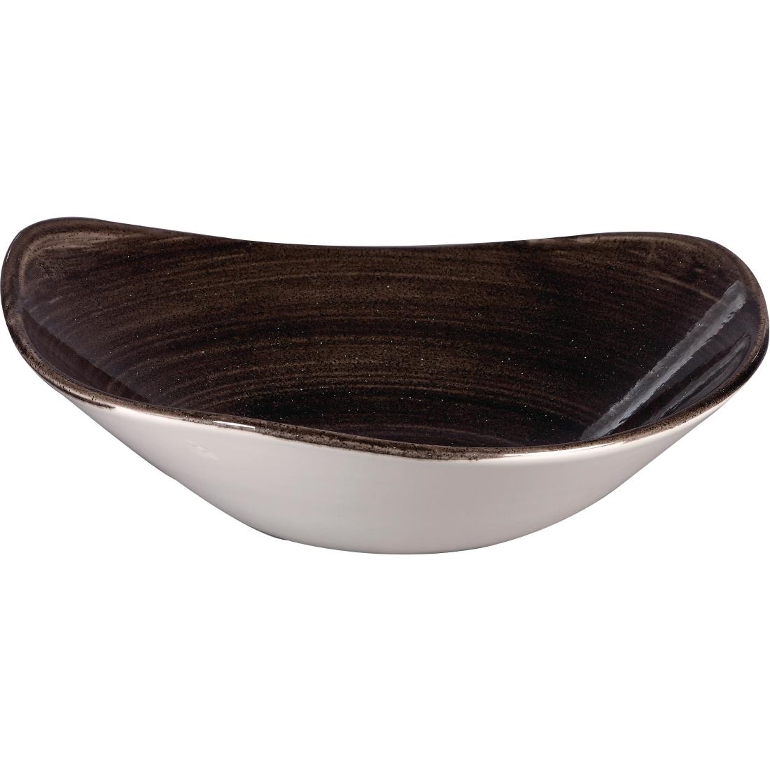Churchill Stonecast Patina Black Schalen 235mm (12 stuks) - Afbeelding 2