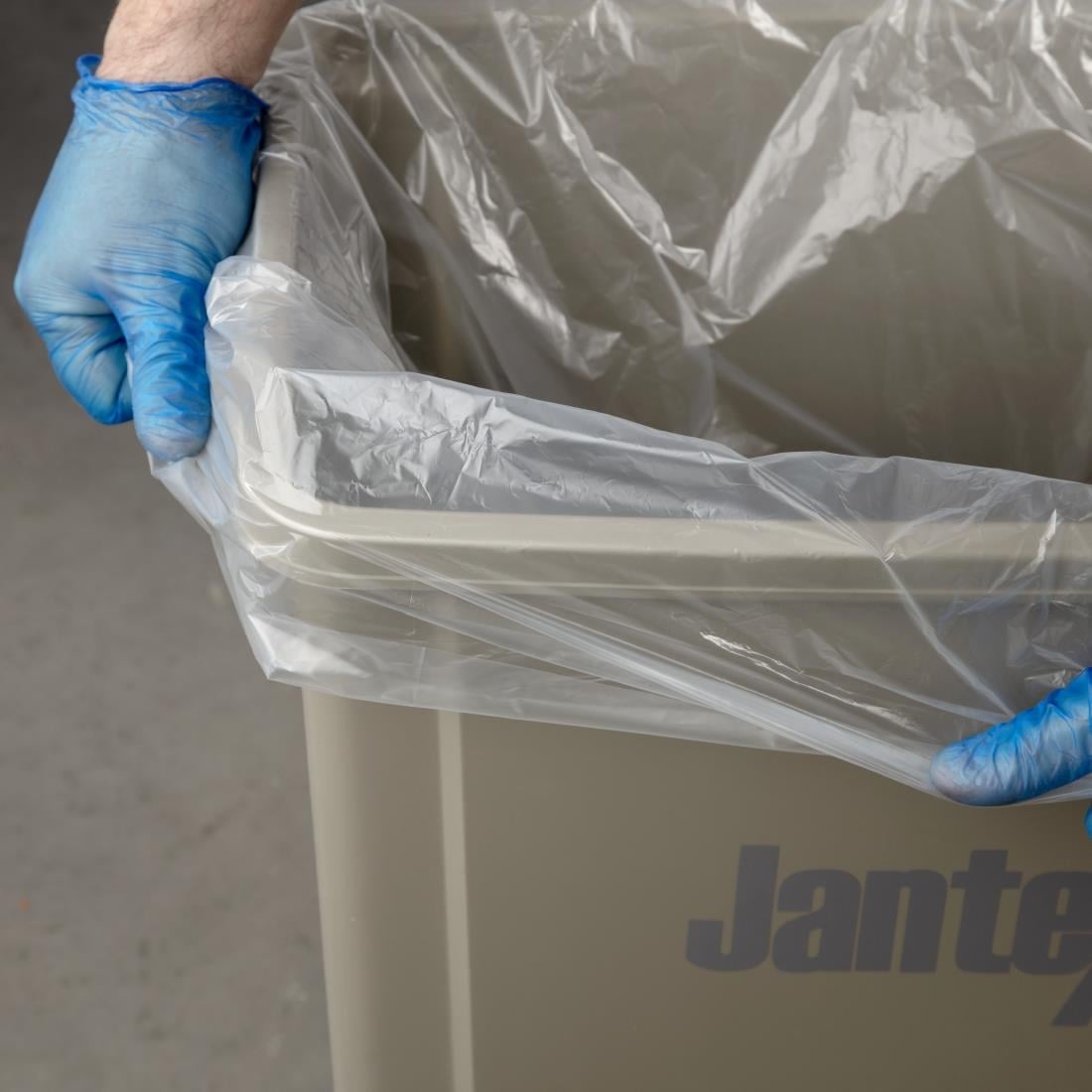 Jantex transparante afvalzakken gerecycled 120L 18kg (100 stuks) - Afbeelding 6
