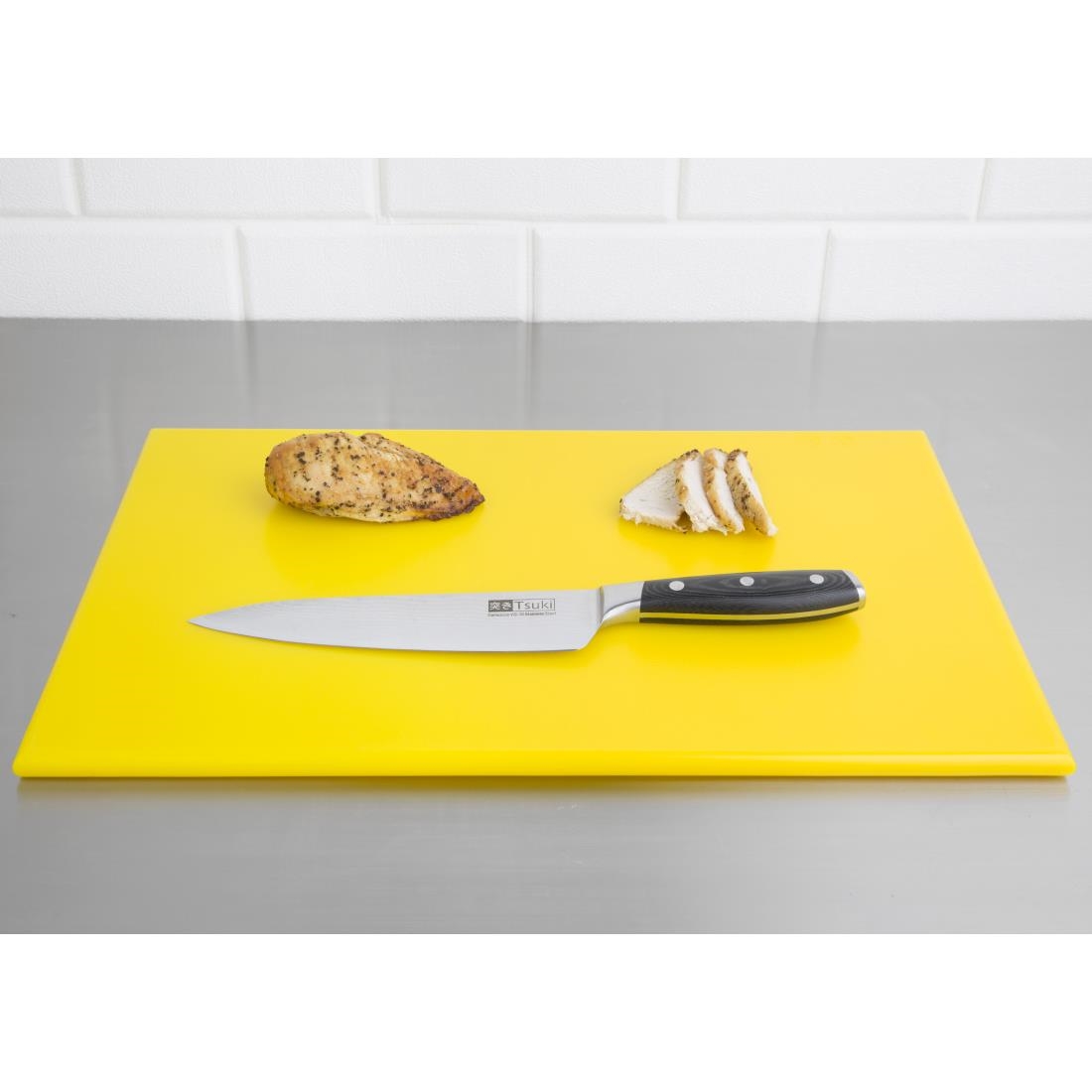 Hygiplas HDPE snijplank geel 450x300x12mm - Afbeelding 5