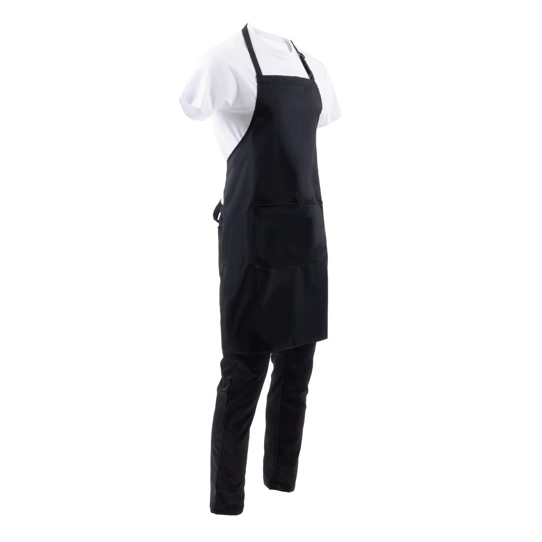 Chef Works halterschort zwart - Afbeelding 2