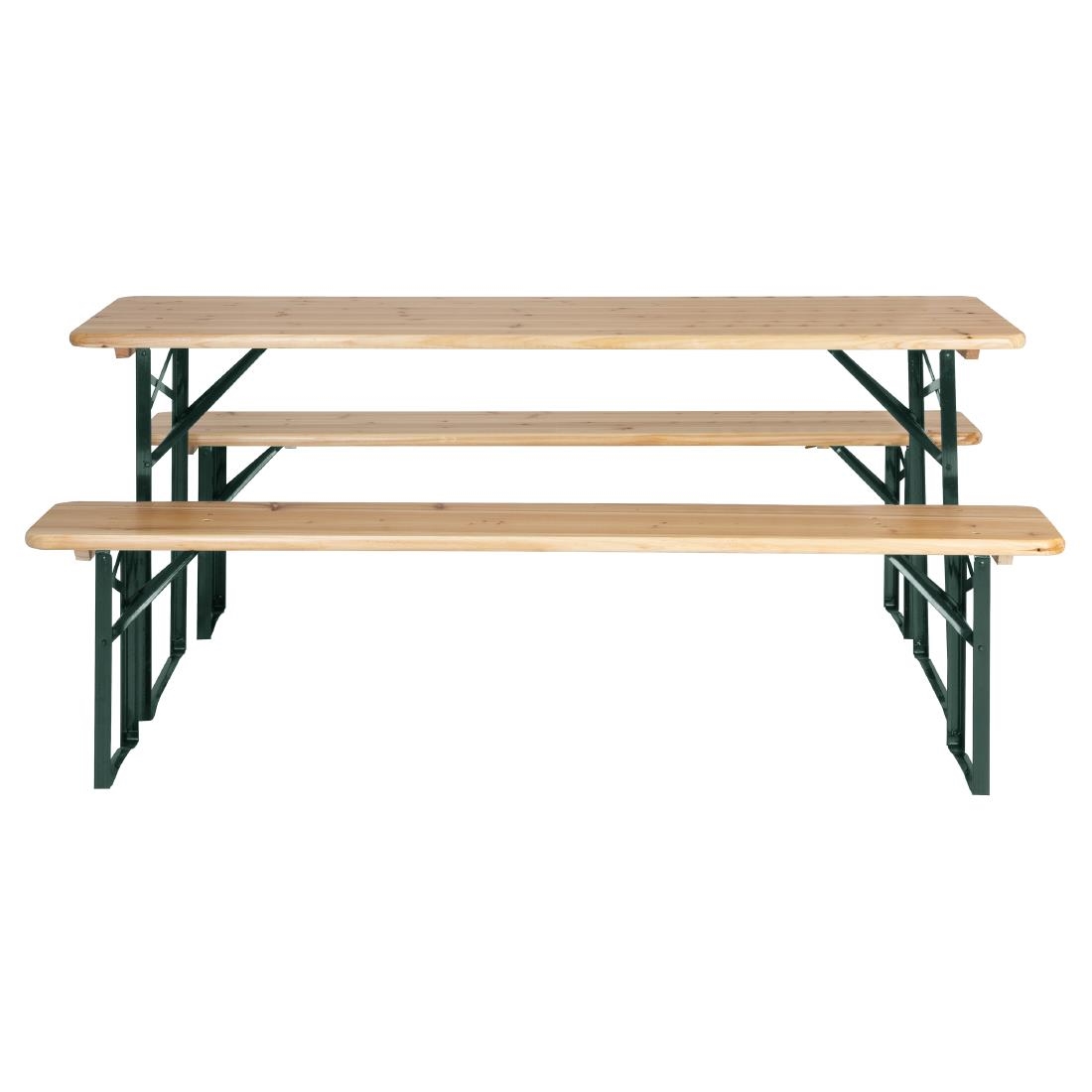 Bolero Duitse bierbank en tafelset 1770x500mm - Afbeelding 3