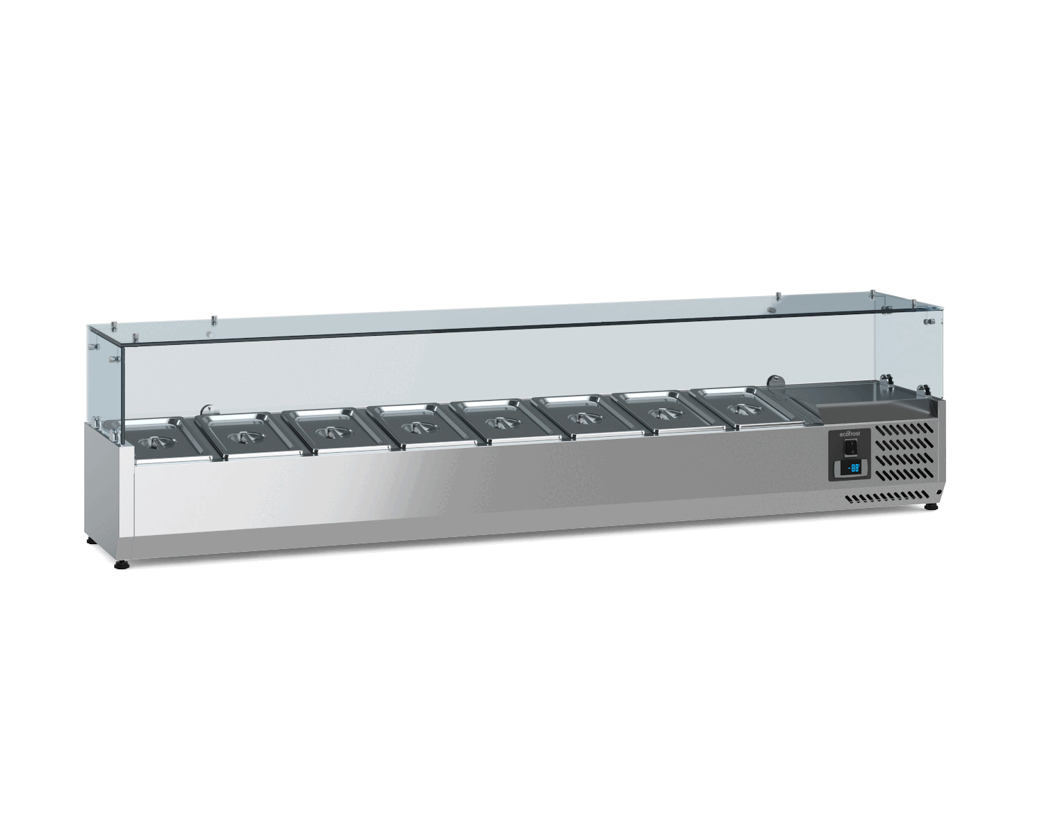 GEKOELDE OPZETVITRINE 1/4 GNx8 - Afbeelding 3
